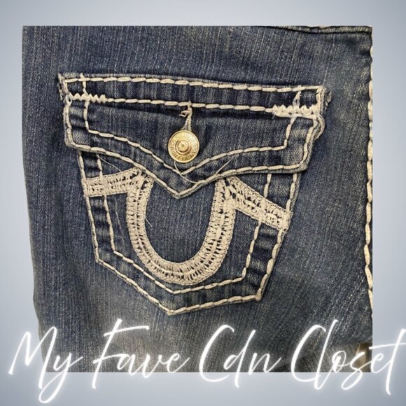 Vintage True Religion Ladies Jeans Sz 30 - Picture 7 of 7